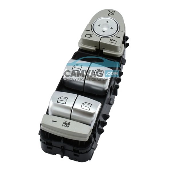 Botonera W213 - W222 conductor negro luz blanca 9051