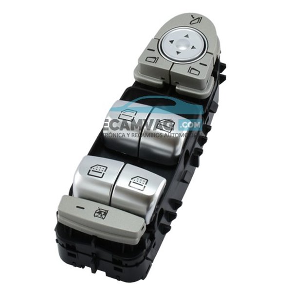 Botonera W213 - W222 conductor negro luz blanca 9051 B