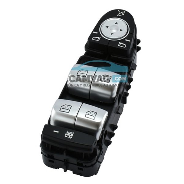 Botonera W213 - W222 conductor negro luz blanca